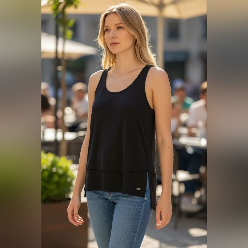 Armani Exchange Black Tank Top